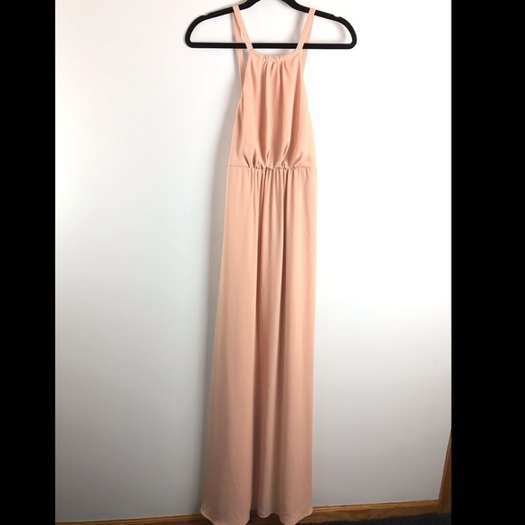 🌼2 for $30🌼 Show Me Your Mu Mu Amanda Dusty Blush Full Length Dress Small - Picture 2 of 10
